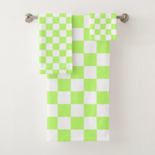 Damier vert lime visuel classique