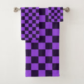 Damier violet et lavande accrocheur (En situation)