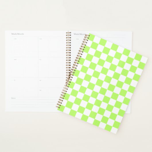 Damier visuel classique lime (Devant avec enveloppe)
