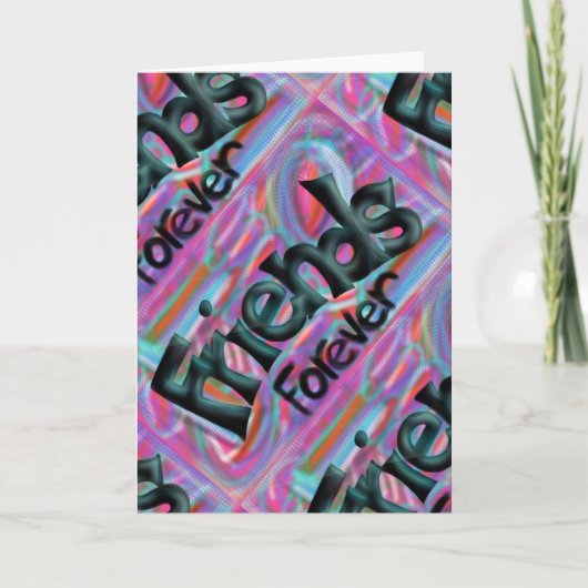 D'amis carte de voeux pour toujours (Devant)