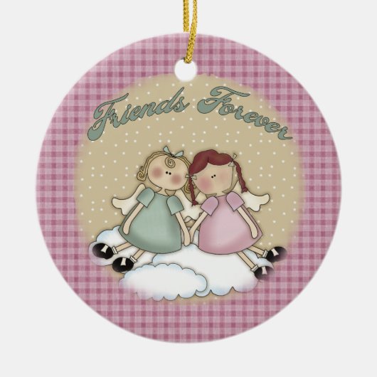 D'amis ornement de Noël d'anges pour toujours (Devant)