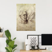 Damned Soul van Michelangelo Poster (Thuiskantoor)