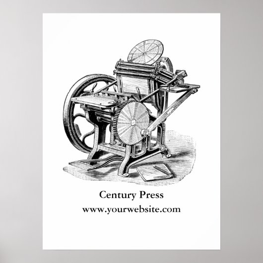 Damon & Peets letterdruk poster (Voorkant)