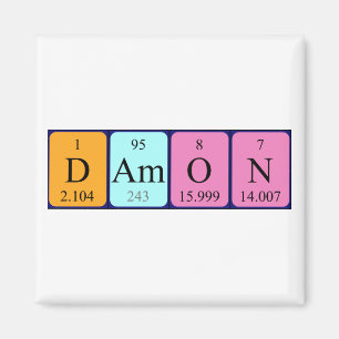 Damon periodieke lijstnaam magnet magneet