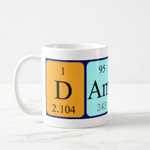 Damon periodieke lijstnaam mok