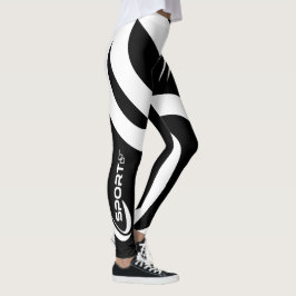 Damonti Sport New Wave Black Leggings
