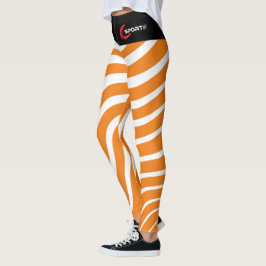 Damonti Sportkleding Zebra Oranje Leggings