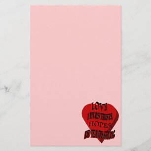 D'amour papeterie de coeur toujours