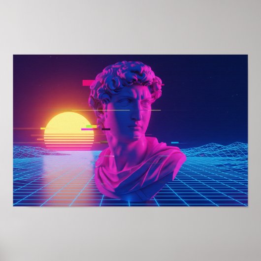 damp-romeinse buste poster (Voorkant)