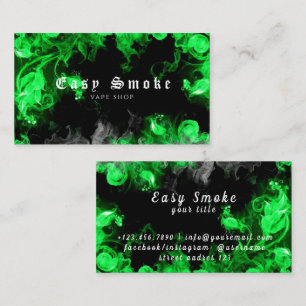 Damp Vape Wolk van Rook Zwart & Wit Visitekaartje