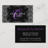 dampdrukmonogram visitekaartje (Voorkant / Achterkant)