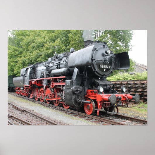 Dampflok 52 8154 poster (Voorkant)