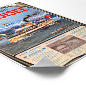 Dampfschiffahrt Zürichsee Poster vintage 1900 (Coin)