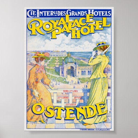 Dampfschiffahrt Zürichsee Poster vintage 1900 (Devant)