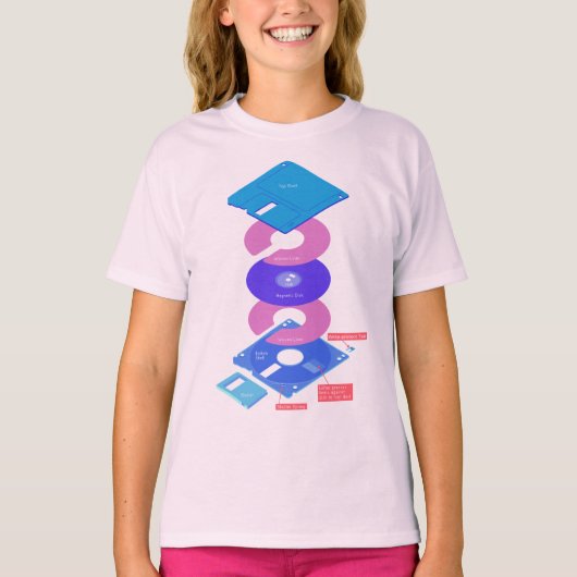 dampgolf-diskette t-shirt (Voorkant)