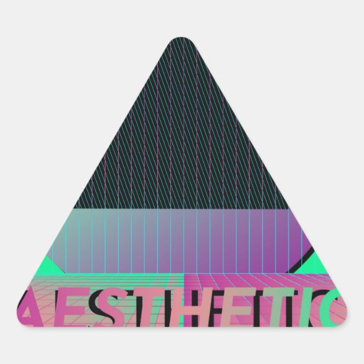 dampgolf esthetisch driehoek sticker (Voorkant)