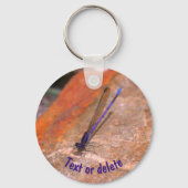 Damselfly Dragonfly Natuur - Gepersonaliseerd Sleutelhanger (Achterkant)