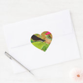 Damselfly en Roos Hart Sticker (Envelop)