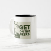 dan andrews tweekleurige koffiemok (Voorkant links)