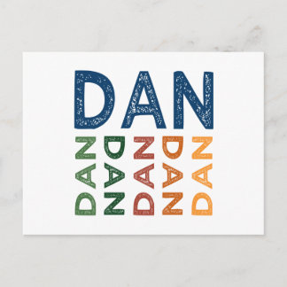 Dan Cute Colorful Briefkaart
