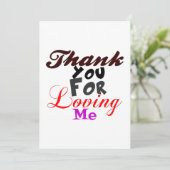 dan dat je van me houdt bedankkaart (Staand voorkant)