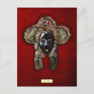 Dan Dean-Gle Masker op Red Velvet Briefkaart