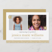 Dan en nu 2 Aankondiging van het Foto Afstuderen (Voorkant / Achterkant)