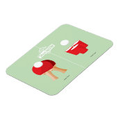 Dan en nu: pingpong magneet (Linkerzijde)