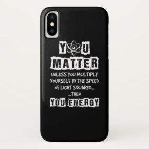 Dan energie je grappige natuurwetenschappen iPhone x hoesje