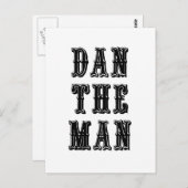 Dan het Man Briefkaart (Voorkant / Achterkant)