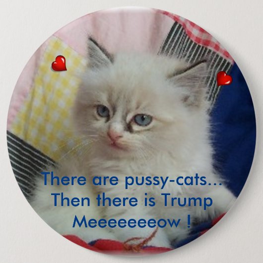 Dan is er Trump Ronde Button 6,0 Cm (Voorkant)