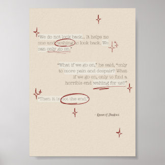 “Dan is het niet het einde” Book Quote Print