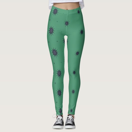 Dan knippert met groene Leggings (Voorkant)