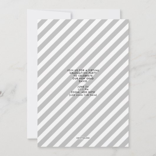 Dan & nu 2 Uitnodiging van het Afstuderen van de F (Achterkant)