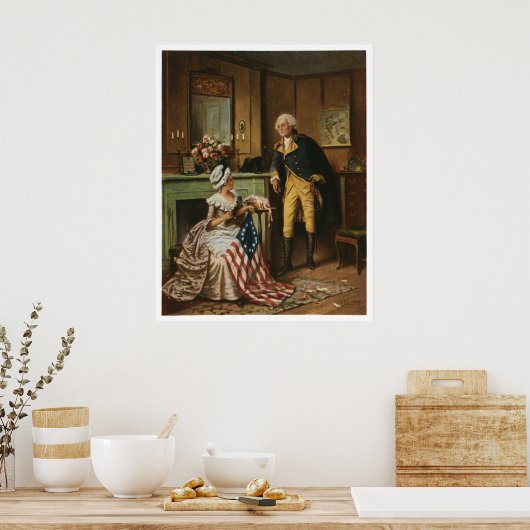 Dan nu en dan, Percy Moran, c1908 Poster (Keuken)