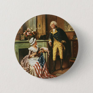Dan nu en voor altijd door Percy Moran Ronde Button 5,7 Cm