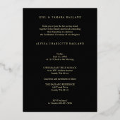 Dan & nu Modern 2 Foto's Afstuderen Folie Uitnodiging (Achterkant)