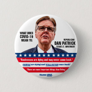 Dan Patrick spreekt Ronde Button 5,7 Cm