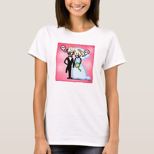 Dan & Sonya Wedding T-shirt (Voorkant)