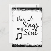 Dan zingt mijn sol briefkaart (Voorkant / Achterkant)