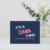 Dana ding dat je niet zou begrijpen briefkaart (Staand voorkant)