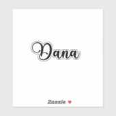 Dana Name - Handgeschreven kalligrafie Sticker (Vel)