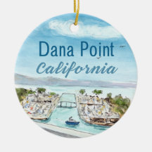 Dana Point Ceramic Ornament - Californië Coastal B