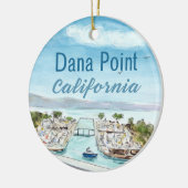 Dana Point Ceramic Ornament - Californië Coastal B (Links)
