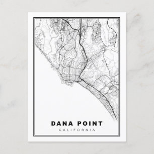 Dana Point Map Briefkaart