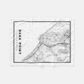 Dana Point Map Fleece Deken (Voorkant (Horizontaal))