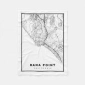 Dana Point Map Fleece Deken (Voorkant)