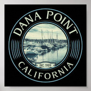 DANA POINT ORANJE CALIFORNIA - DANA POINT HARBOR POSTER