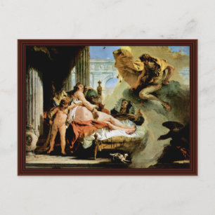 Danae en Zeus door Tiepolo Giovanni Battista Briefkaart