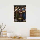 Danaides door John William Waterhouse Poster (Keuken)